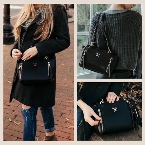 Miniatura 8 de miss fong Bolsa de pañales Mochila para pañales de bebé, bolsa de pañales de cuero grande Mochila y bolsa cruzada