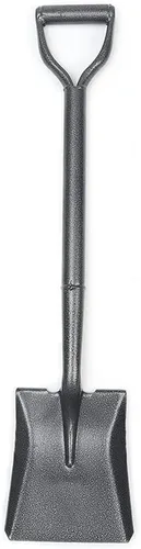Miniatura 2 de 2 piezas de mango mini pala con palas para excavar – Pala de punta cuadrada de metal – pala recta de acero (wh000007)