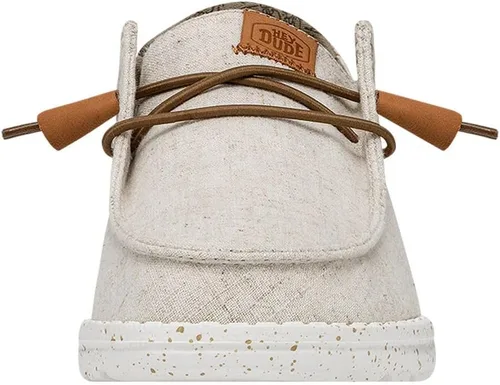 Miniatura 7 de Hey Dude Wendy - Zapatos de lona lavada para mujer Mocasines con cordones para mujer cómodos y ligeros