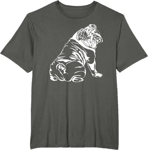 Miniatura 5 de Gracioso Bulldog Inglés playera perro Hund playera regalo, Azul (Heather blue)