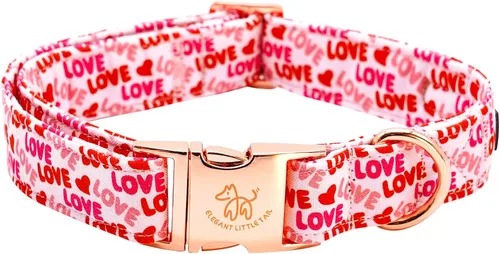 Miniatura 9 de Elegant little tail Collar para perro de Pascua, collar de perro con estampado de huevos de conejo, collar para mascotas, collar rosa para perros