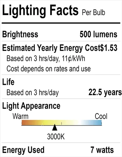 Miniatura 2 de Goodlite G-83437 UL CRI90+ 40 grados ángulo de haz 3000K blanco cálido 500 lm regulable 50W bombillas halógenas equivalentes a 7W bombillas LED GU10