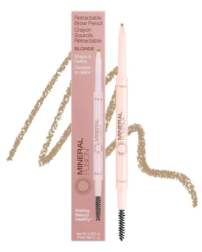 Miniatura 11 de Mineral Fusion Lápiz retráctil para cejas (marrón oscuro) – Ganador del premio TZR Beauty Heroes 2025 – Forma y define las cejas con cepillo