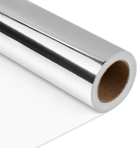 Miniatura 11 de NESCCI Papel de regalo metálico dorado, papel de color sólido, papel de regalo perfecto para bodas, día de San Valentín, cumpleaños, Navidad, baby