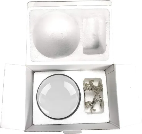 Miniatura 2 de Amlong Crystal Bola de cristal transparente de 5.906 in (6 pulgadas) con soporte de unicornio y paquete de regalo para bola decorativa, fotografía