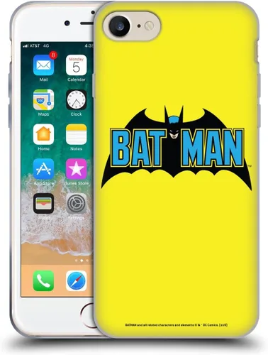 Miniatura 161 de Head Case Designs Funda de gel con licencia oficial de Batman DC Comics Bat Signal Logos [protección de grado militar] compatible con Apple iPhone 7