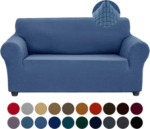 Miniatura 14 de Joccun Funda Elástica para Silla Sofá, Funda de Sofá de 1 Pieza Tela Jacquard de Spandex con Parte Inferior Elástica, Protector de Muebles Lavable