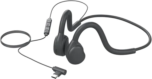 Auriculares con cable tipo C con conducción de aire Auriculares abiertos y micrófono incorporado adecuados para actividades al aire libre