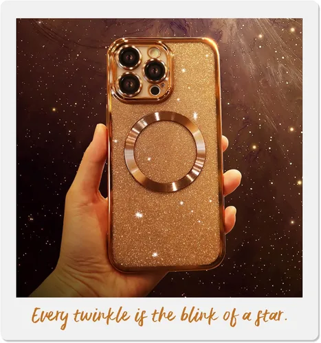 Miniatura 6 de Bonita funda ondulada con purpurina para iPhone 14 Pro Max, funda Kawaii Bling Sparkle para mujeres y niñas, marco ondulado de TPU suave delgado