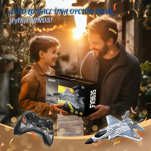 Miniatura 7 de DEERC F35 - Avión RC de 4 canales sin escobillas para adultos, avión de control remoto EDF Jet Fighter, estabilizador de giro de 6 ejes de 2.4GHz