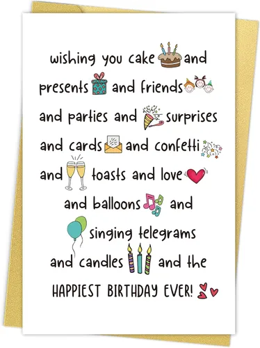 Miniatura 13 de Divertida tarjeta de cumpleaños para amigos, bonita tarjeta de cumpleaños para mujeres, mira a ti, todo lindo y viejo, tarjeta de regalo