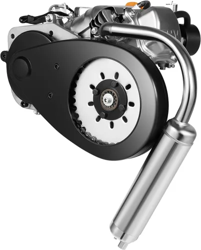 Miniatura 8 de Kit de motor motorizado a gas de 4 tiempos de 100 cc, conjunto de motor de bicicleta, motor modificado para bicicleta, refrigeración por aire de un