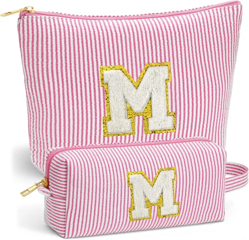 Miniatura 22 de Set de Bolsos de Maquillaje de Viaje - Bolso Inicial de Aseo de Viaje, Bolso de Cosméticos Portátil Bolso de Maquillaje de Viaje con Artículos Azul