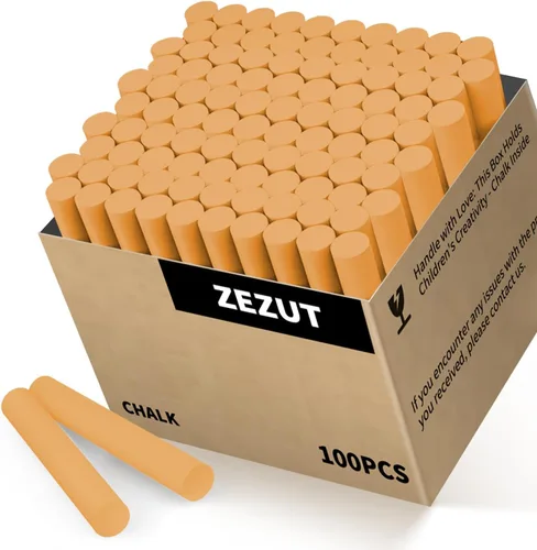 Miniatura 9 de Tizas azules 100PCS, tizas de bajo polvo en barra al por mayor para pizarra y pizarrón no tóxicas