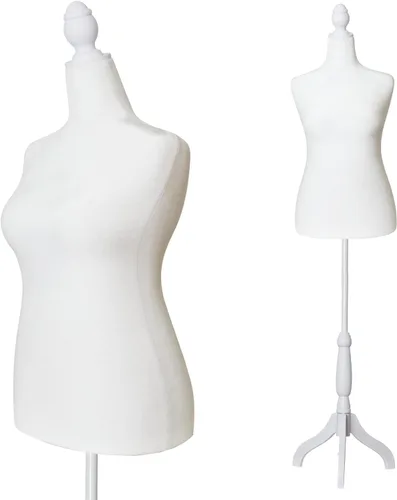 Miniatura 8 de Maniquí de costura apto para alfileres, para vestido de mujer, con base de trípode