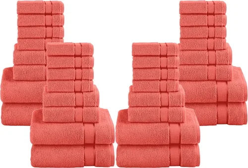 Miniatura 15 de Elegant Comfort Juego de 8 toallas de algodón de alta calidad, incluye 4 toallas pequeñas, 2 toallas de mano y 2 toallas de baño, 100% algodón
