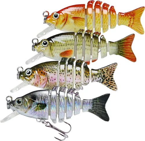 TRUSCEND Swimmax - Señuelos de pesca realistas para agua salada y agua dulce, para trucha lucioperca, lucio, salmón azul, cebo, pesca de lubina,