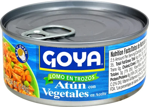 Miniatura 5 de Goya Foods Chunk Light Atún con verduras, capturado en la naturaleza, 4.94 onzas (paquete de 24)