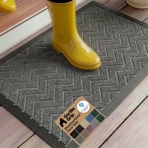 Miniatura 26 de Gorilla Grip - Tapete WeatherMax todoterreno 100% impermeable, caucho natural, resistente a manchas y decoloración, perfil bajo, interior y Grafito