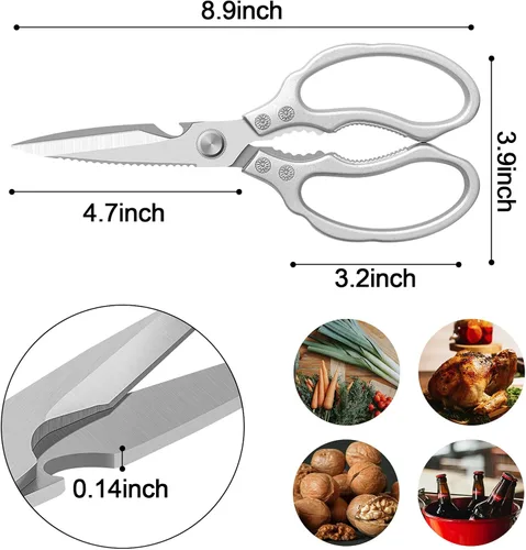 Miniatura 3 de CGBE Tijeras de cocina multiusos, tijeras de cocina resistentes aptas para lavavajillas para pollo, aves de corral, pescado, carne y hierbas