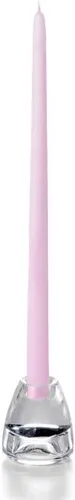 Miniatura 55 de yummi Velas cónicas color rosa claro de 12 pulgadas, 12 por paquete