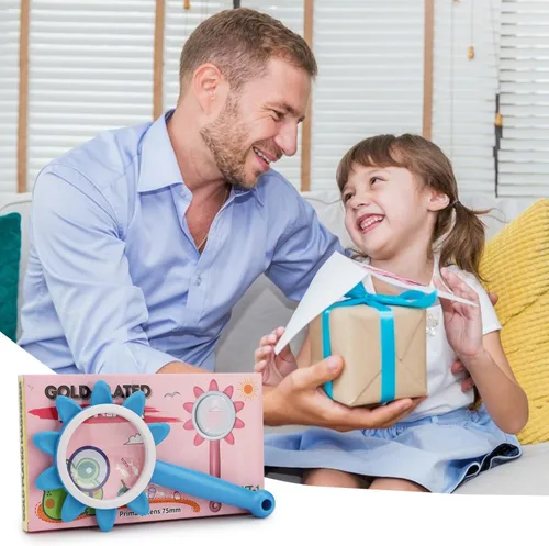 Miniatura 7 de Rongon Lupas para niños, 10 unidades, lupas de lectura para niños, herramientas de exploración al aire libre para que los niños lean, exploren
