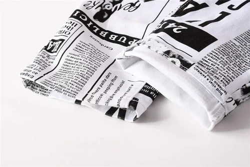 Miniatura 5 de Parches estampados para hombre diseño de retazos de moda ajustados desgastados con agujeros de mezclilla cantantes bailarines