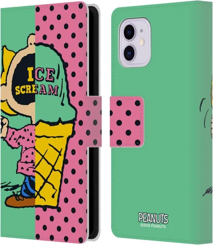 Miniatura 45 de Head Case Designs Funda de piel con licencia oficial de Peanuts Snoopy & Woodstock Balloon Halfs and Laughs para Apple iPhone 7/8/SE 2020 y 2022