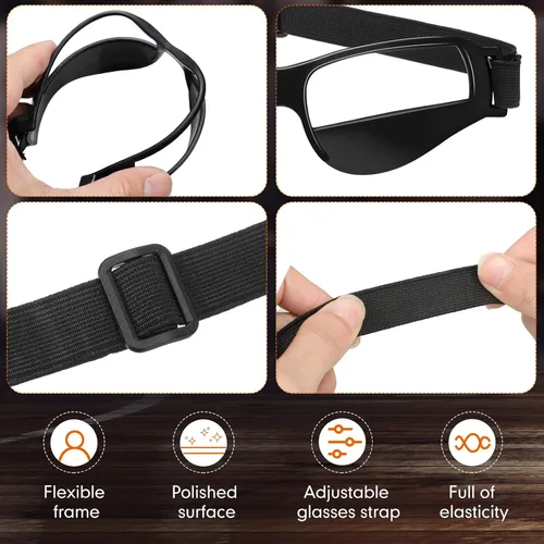 Miniatura 3 de Weewooday Paquete de 12 gafas de baloncesto ajustables para entrenamiento deportivo, ayuda para entrenamiento de equipo, equipo de baloncesto