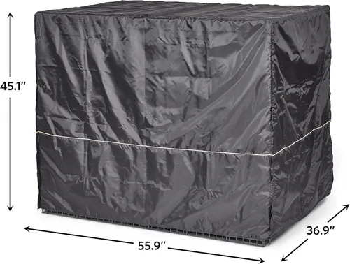 Miniatura 9 de MidWest Homes for Pets - Funda XXL para jaula de perro, cubierta de perrera de poliéster negro para privacidad, apta para la mayoría de jaulas