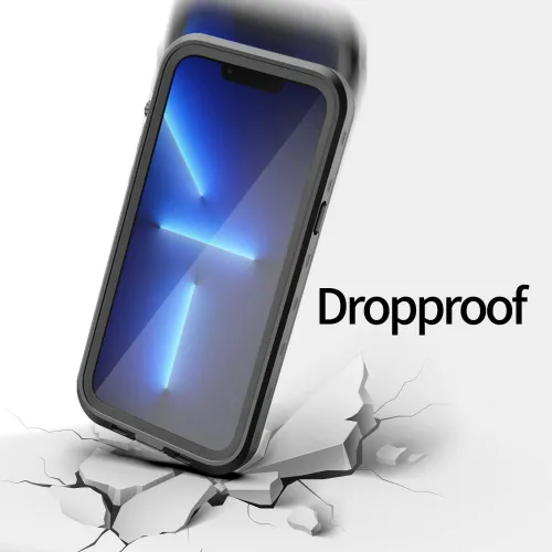 Miniatura 5 de Magsafe - Funda impermeable para iPhone 13 Pro Max, protector de pantalla integrado, protector de cuerpo completo, a prueba de golpes, a prueba