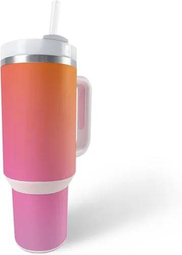 Miniatura 25 de MightySkins Skin - Vaso de vinilo compatible con Stanley The Quencher H2.0 FlowState de 40 onzas, color turquesa sólido, funda protectora, duradera