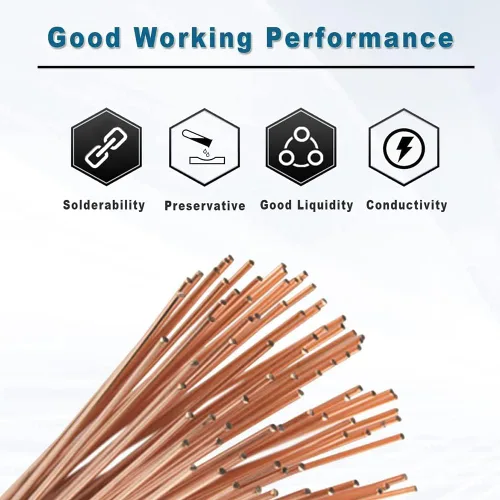 Miniatura 6 de Cobre recubierto de carbono 0.197x13.976 in carbono gouging Rod Copperclad electrodos 3pcs