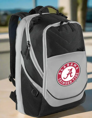 Miniatura 3 de Broad Bay Mochila Alabama University of Alabama Crimson Tide - Bolsas para computadora portátil, Negro y Gris - Logo Redondo, Tamaño único, Mochila