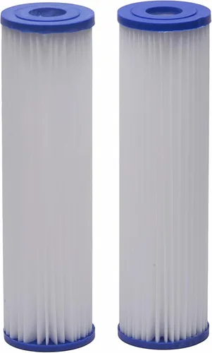 EcoPure EPW2P Filtro de agua plegable universal para toda la casa, 2 unidades – Compatible con sistemas de capacidad estándar – Certificado NSF – 30