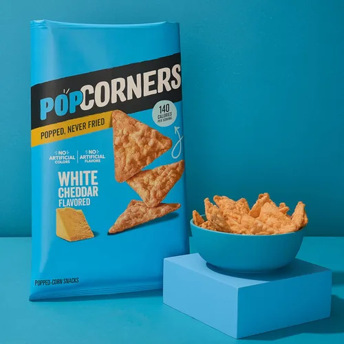 Miniatura 4 de PopCorners Chips de maíz reventado, cheddar blanco, 5 onzas
