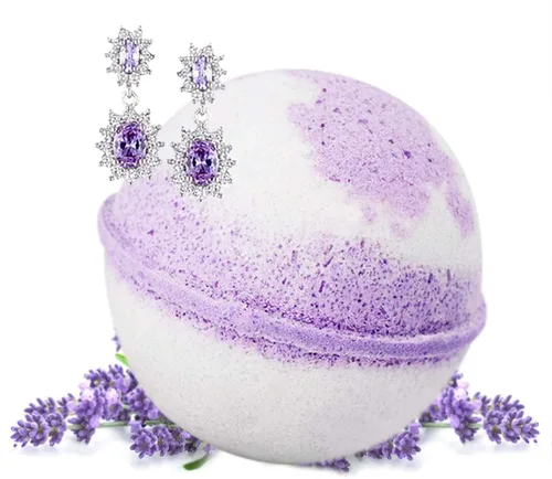 Miniatura 14 de Ivy & Bauble Bombas de baño hechas a mano con anillo sorpresa en el interior para mujer, aroma fresco, fabricadas en Estados Unidos, fabricadas sin