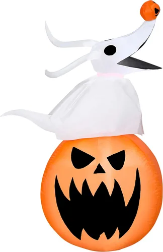 Miniatura 9 de Jack Skellington On Tombstone Airblown inflable de 3.5 pies de alto