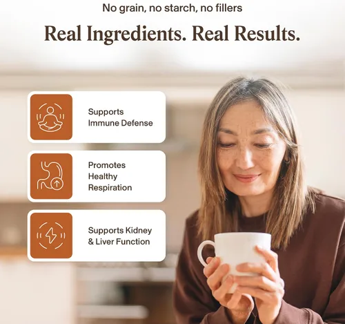 Miniatura 3 de Real Mushroom Cordyceps - Polvo de hongos Cordyceps Energía y rendimiento - Polvo Cordyceps orgánico con beta-glucanos, suplemento vegano, sin OMG