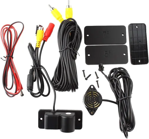 Miniatura 7 de Impermeable 2 en 1 HD 170 grados ángulo de visión amplio coche reversa cámara de visión trasera con sensor de estacionamiento radar incorporado