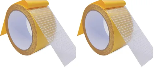 Miniatura 10 de WENSSKKU Cinta de tela extra fuerte de doble cara, 1 pulgada x 33 pies (32.8 ft), resistente para ropa y alfombra, alta adherencia, ideal