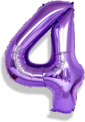 Miniatura 39 de Globos de número azul pastel de 40 pulgadas, globo gigante autoinflable de aluminio número 5 de cumpleaños para niños, globos azul bebé para hombres
