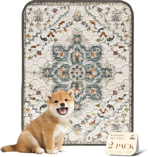 nunubaby Almohadillas lavables para orina para perros, elegantes, antideslizantes y a prueba de fugas. Almohadillas reutilizables para orinal para