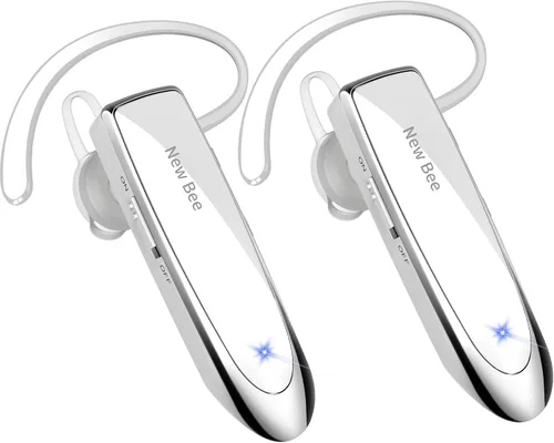 Miniatura 9 de [Paquete de 2] Auricular Bluetooth inalámbrico manos libres V5.0 24 horas conducción con micrófono 60 días auriculares Bluetooth en espera