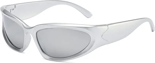 PAMIX Gafas de sol envolventes a la moda para mujeres y hombres deportes vintage retro de los años 90 geniales tonos de los años 2000