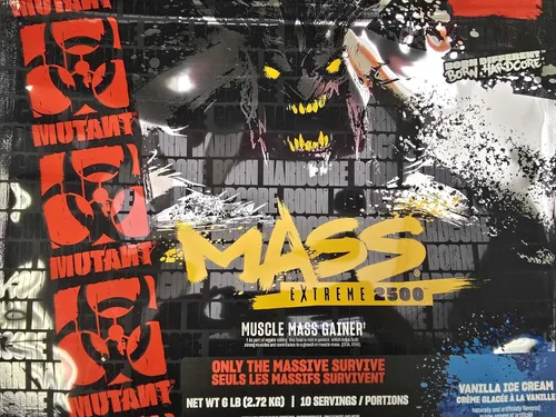 Miniatura 8 de Mutant Mass Extreme Gainer - Proteína de suero en polvo - Construye tamaño muscular y fuerza - Calorías limpias de alta densidad