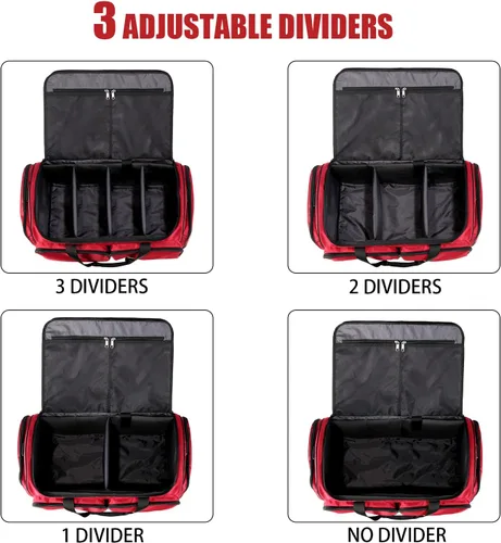 Miniatura 19 de Bolsa de deporte para zapatos de viaje, bolsa de lona para hombres y mujeres, gimnasio, deporte, equipaje, bolsa de transporte, divisor de bolsa