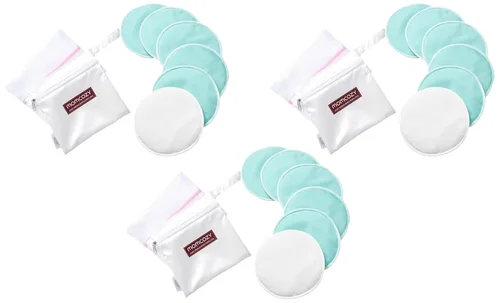Miniatura 11 de Momcozy Almohadillas reutilizables para el pecho, 6 unidades, almohadillas de lactancia ultra finas y lavables, vienen con bolsa de separación seca