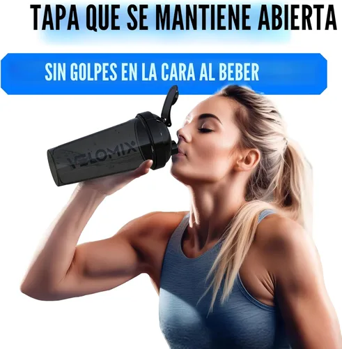 Miniatura 7 de VELOMIX -Paquete de 6 - Botella mezcladora de proteínas de 28 onzas para mezclas de proteínas - 6 batidores de alambre Vasos agitadores a prueba