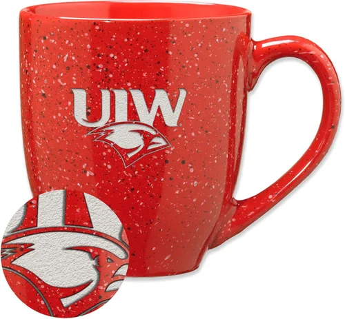 Miniatura 25 de Rico Industries NCAA Virginia Tech Hokies Maroon - Taza de café de cerámica grabada con láser, color del equipo, 16 onzas